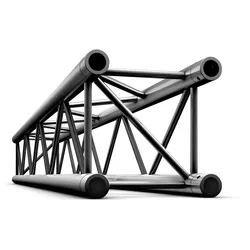 Milos Pro-30 Square P Truss - Straight QTB3000 - Black - 3000 mm