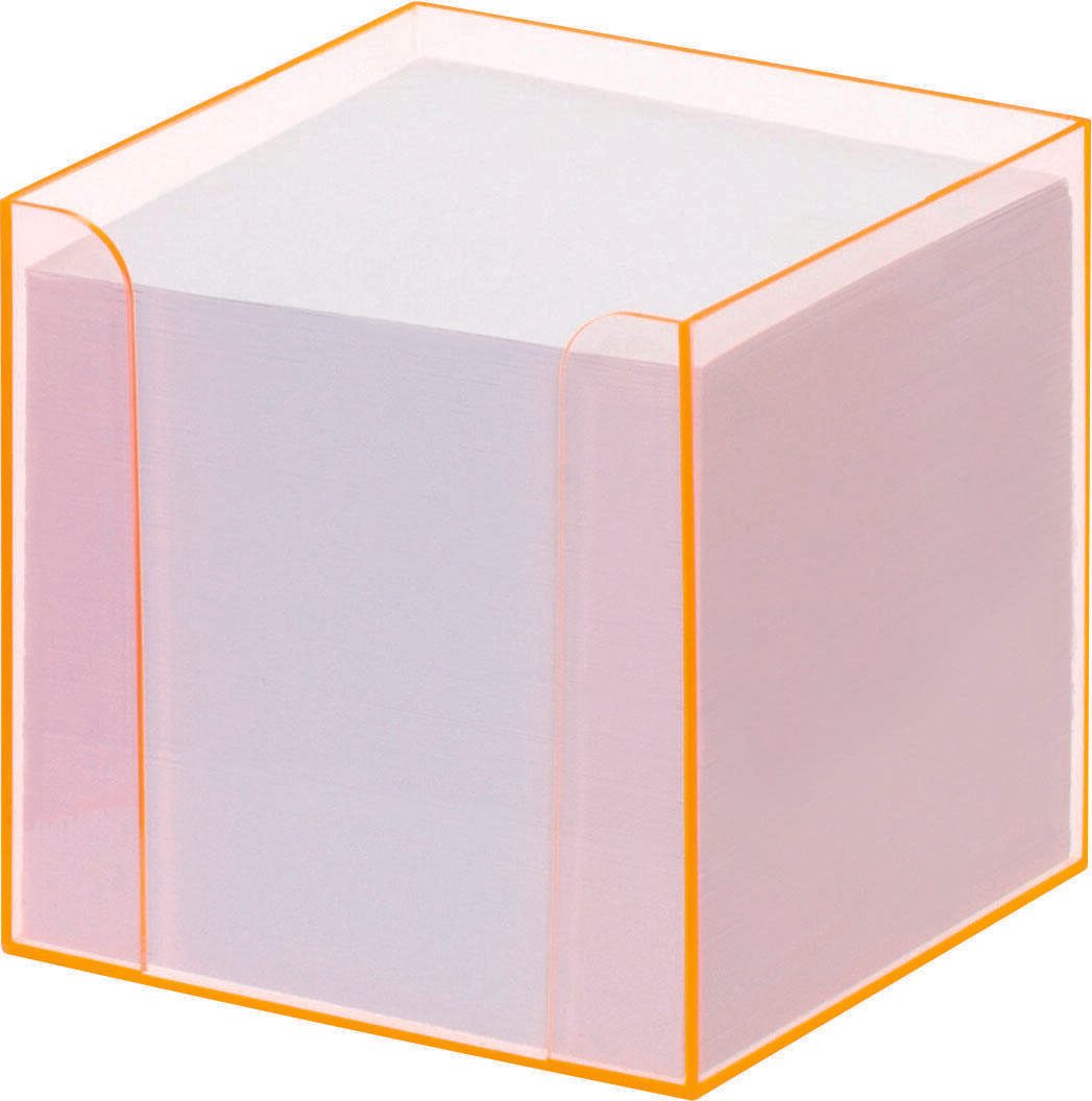 folia Zettelbox transparent orange 9907/1