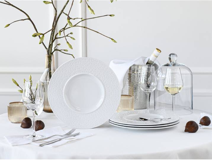Assiette gourmande Show Time Hammer 4 Ø 30cm Blanc