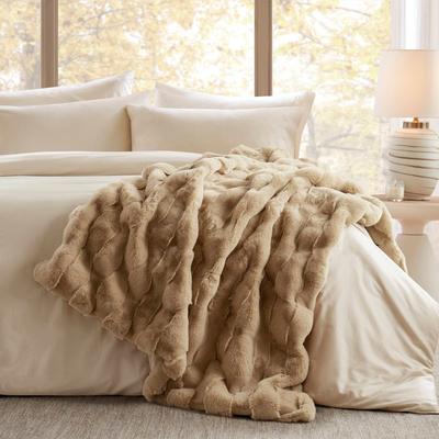 Madison Park Vivienne Faux Fur Throw