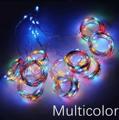 Inspire Curations 8 Mode USB Festival Curtain Garland Lights multicolor 3pcs 300led(3m X 3m)