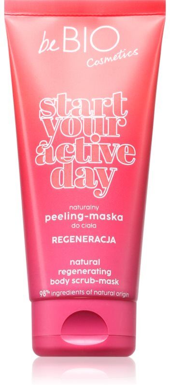 beBIO Start Your Active Day gommage corps favorise la régénération de la peau 200 ml