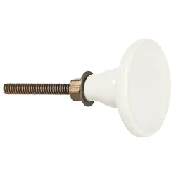 IB Laursen Griff Keramik, L 6 cm, Ø 4 cm, weiss