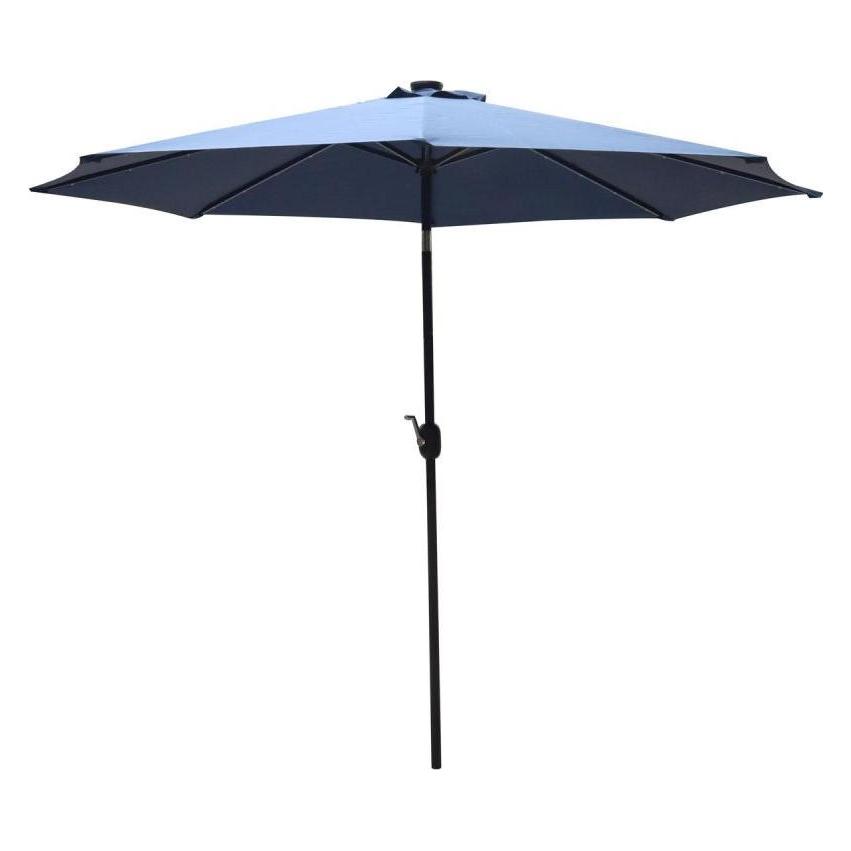 Saska Garden Parasol Ogrodowy Z Oświetleniem LED 300cm Granatowy (44756786)