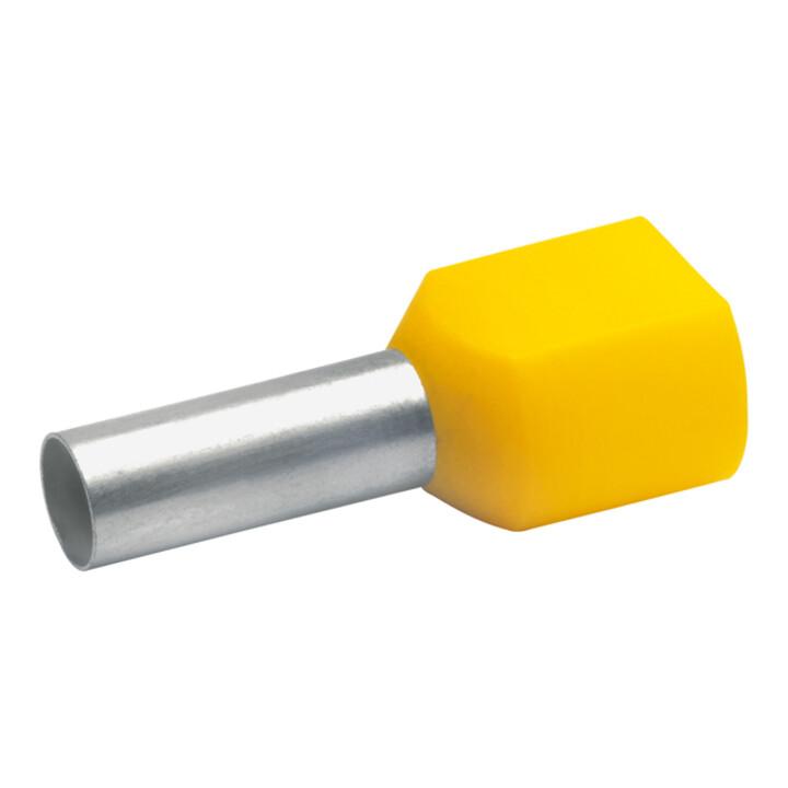 Klauke Zwillings-Aderendhülse 2x6qmm ge isol. 875/14 (87514)