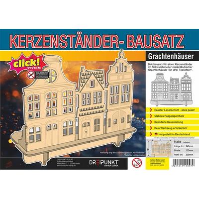 Grachtenhäuser Kerzenständer-Bausatz