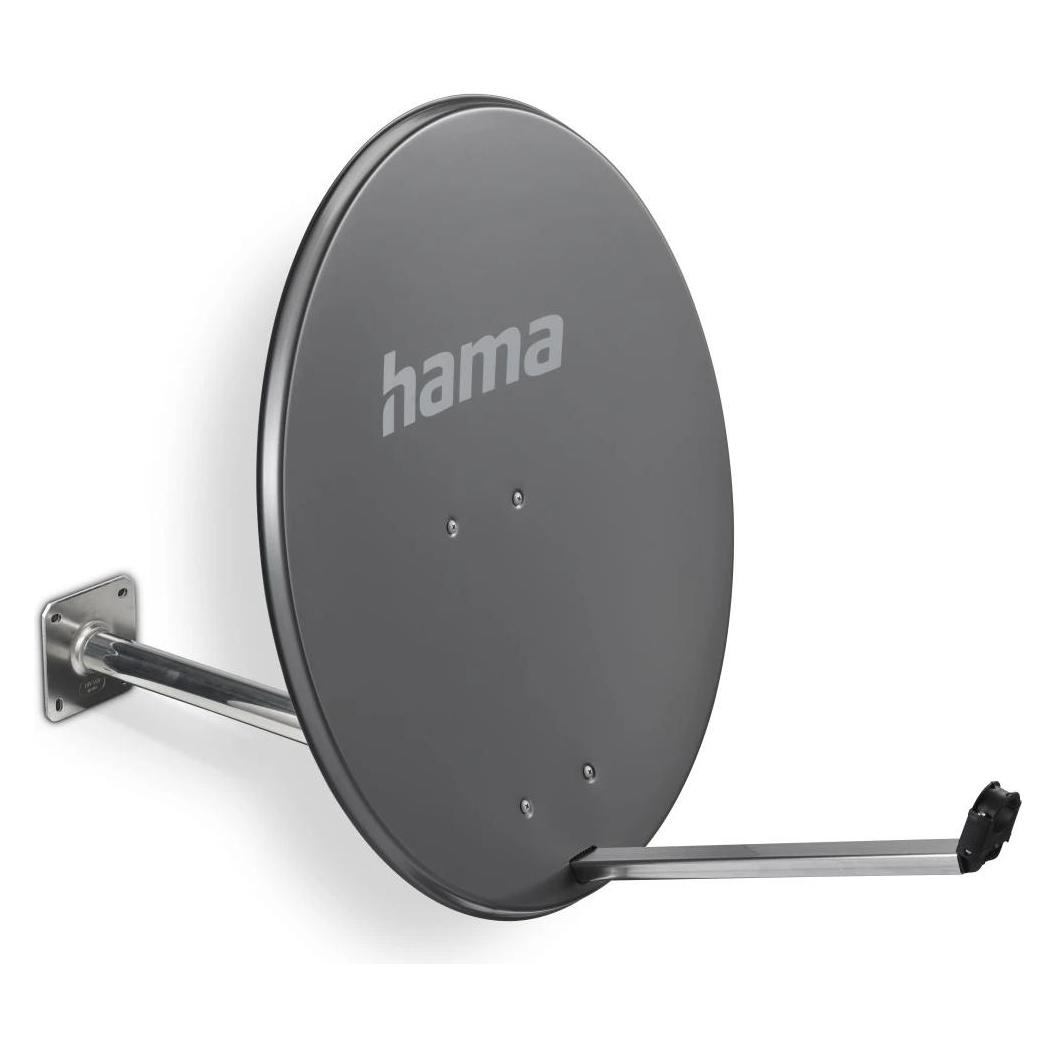 Hama SAT-Antenne, 80 cm, Anthrazit (Parabolantenne, DVB-S / -S2) (00121780)