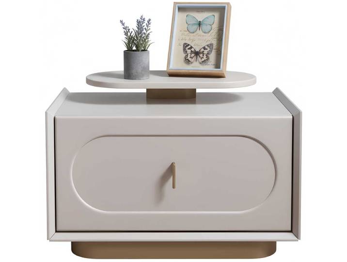 JVmoebel Nachtkonsole Nachttische Modern Weiß Designer-Nachttische Elegant Holz (1 St), Made in Europa