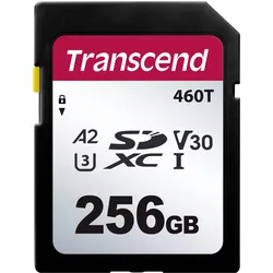 Transcend TS256GSDC460T-VS1 SD-Karte Retail 256 GB (256 GB, SDXC), Speicherkarte