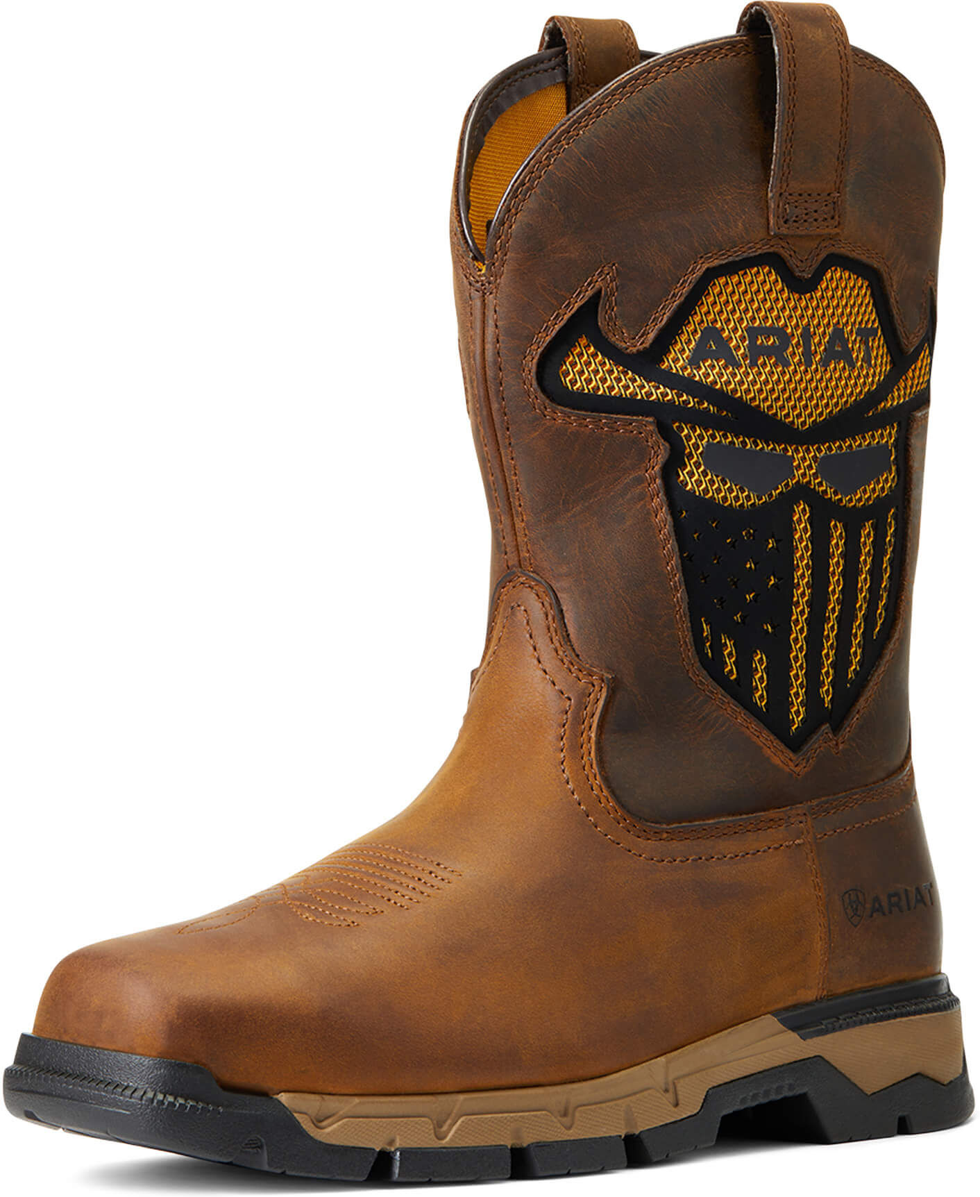 Men's Rebar Flex Western VentTEK Incognito Work Boots in Dark Earth, Size: 8 D / Medium by Ariat