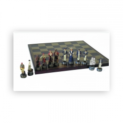 Weible Schachfiguren - Seeräuber - gemahlener Stein - Königshöhe 80 mm 245650