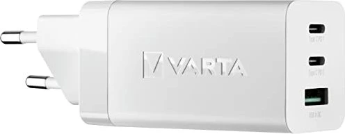 Varta High Speed Charger GaN 65 W USB-C Ladegerät 3-Port Wandladegerät,Netzteil