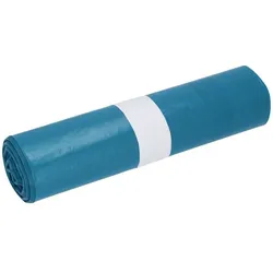 DEISS 20713 Müllsack Recycling - 70 Liter, blau, 25 Stück, Recycling-LDPE