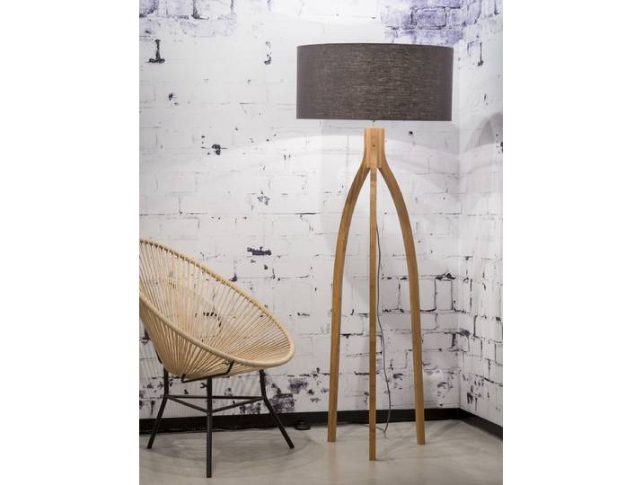 Lampadaire Annapurna Ø 60cm Gris/Gris Lin E27