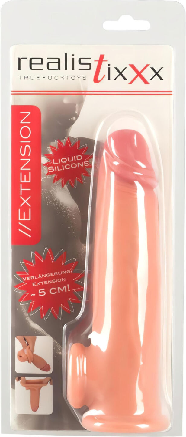 Realistixxx - Penisforlænger Med Ring - 19cm - Natur