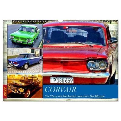 CORVAIR - Ein Chevy mit Heckmotor und ohne Heckflossen (Wandkalender 2027 DIN A3 quer), CALVENDO Monatskalender