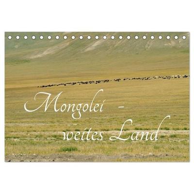 Mongolei - weites Land (Tischkalender 2027 DIN A5 quer), CALVENDO Monatskalender