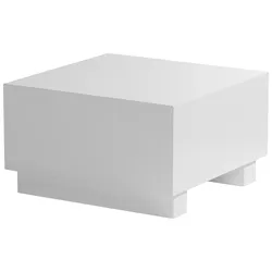Couchtisch Monobloc Weiß hochglanz