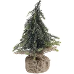 Chic Antique Fleur künstlicher Tannenbaum mit Glitzergold, 20 cm