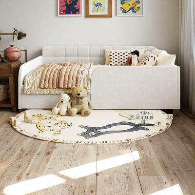 ZWYO HOSIMU Full Bouclé Upholstered Daybed with Storage Drawer, Space-Saving Sofa Bed for Bedroom & Guest Room