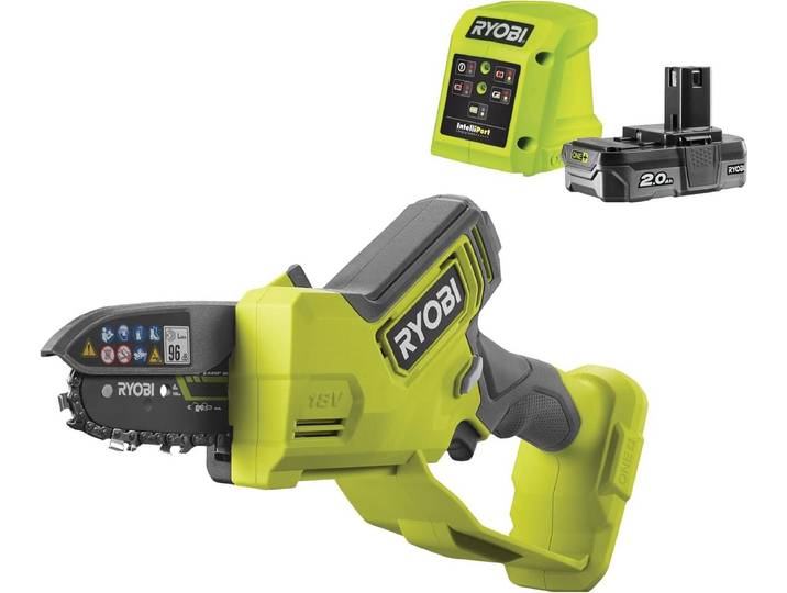 Ryobi RY18PSX10A-120 One+ 18V Brushless Li-ion Accu Snoeizaag set 2.0Ah - 10cm