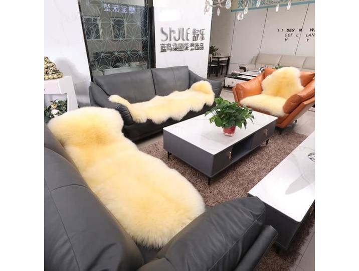 Tapis - ZGEER - Beige - 75x100 cm - Laine - Ovale - Moelleux