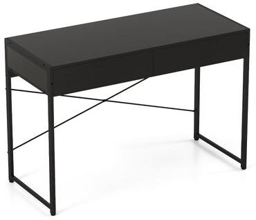 44 inch Computer Desk Home Office Study Writing Workstation W Drawers