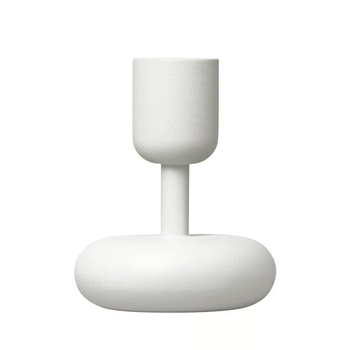 Iittala Nappula kaarsenhouder wit klein 107mm