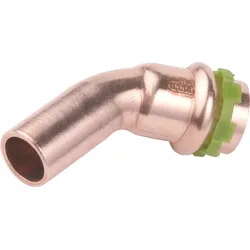 Kupfer-Pressfitting V-Kontur Bogen, 45°, I/A, VC5040 14 mm