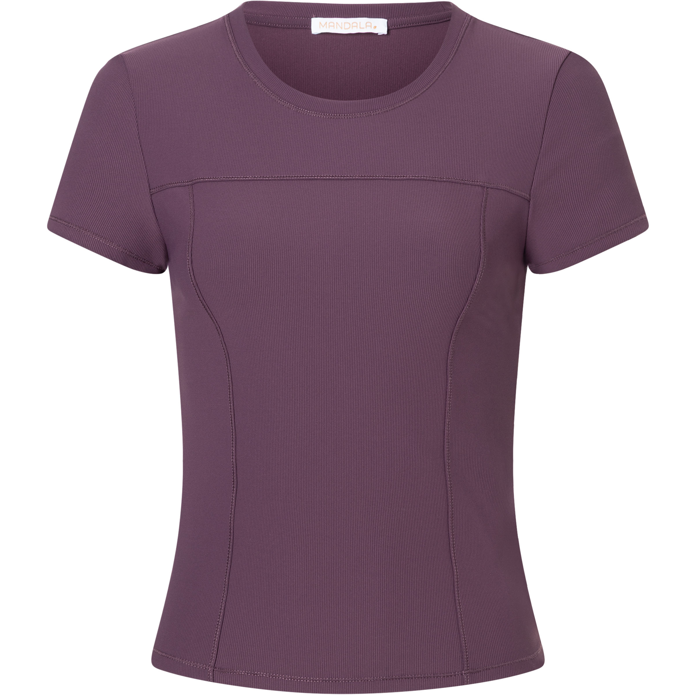 Mandala Fitted Damen T-Shirts lila Größe L Yoga | Training & Fitness Elastisch