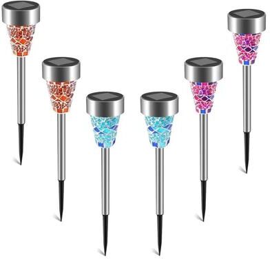 Multicon Wholesale Hub LED Solar Power Garden Path Lights, Outdoor Landscape Pathway Lights, Yard Mosaic Solar Light LED Solar Power Garden Path Lights, Outdoor Landscape Pathway Lights, Yard Mosaic Solar Light