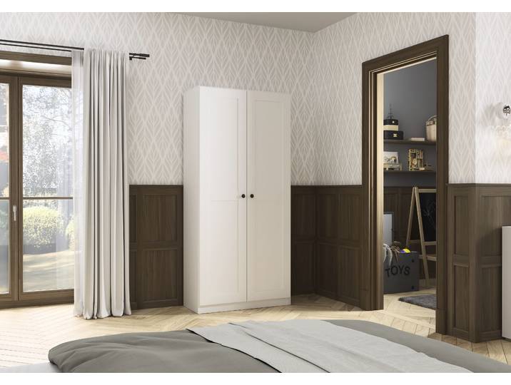 Garderobenschrank Skagen 91cm Weiß