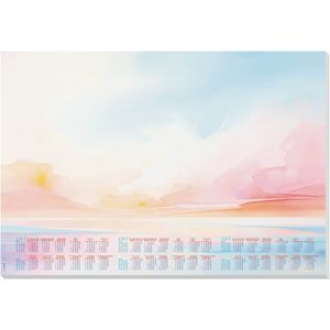Sigel Schreibunterlage H7313, Magic Sunset, Papier, 30 Blatt, mit Kalender, 59,5 x 41cm