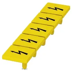 Siemens 8WH9066-5CA06 Bezeichnungsschild, mit Blitzpfeil, vertikal, Klemmenbreite: 12,2 mm, gelb 8WH90665CA06