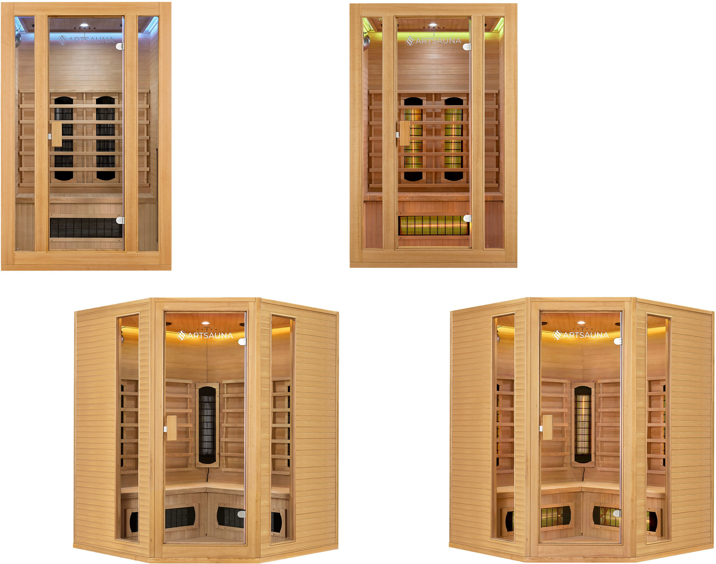 Artsauna Infrarotkabine »Nyborg«, mit LED-Licht