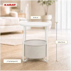Karat, Couchtisch + Beistelltisch, Beistelltisch Luca (45 x 50 cm)