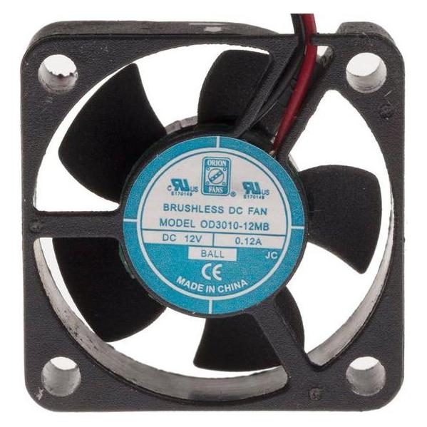 RS PRO DC axial fan, 30x10mm 6.8cu.m/h 12V (1442034)