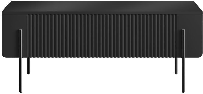 Corrigan Studio Otterburn Coffee Table with Storage Black/Black 40cm H X 100cm W X 60cm D