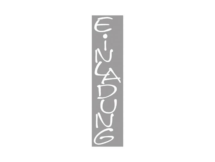 Rayher Holzstempel Einladung 3 × 9 cm