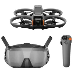 DJI Avata 2 Fly Smart Combo (Einzelakku) (23 min, 377 g, 12 Mpx), Drohne, Schwarz, Grau