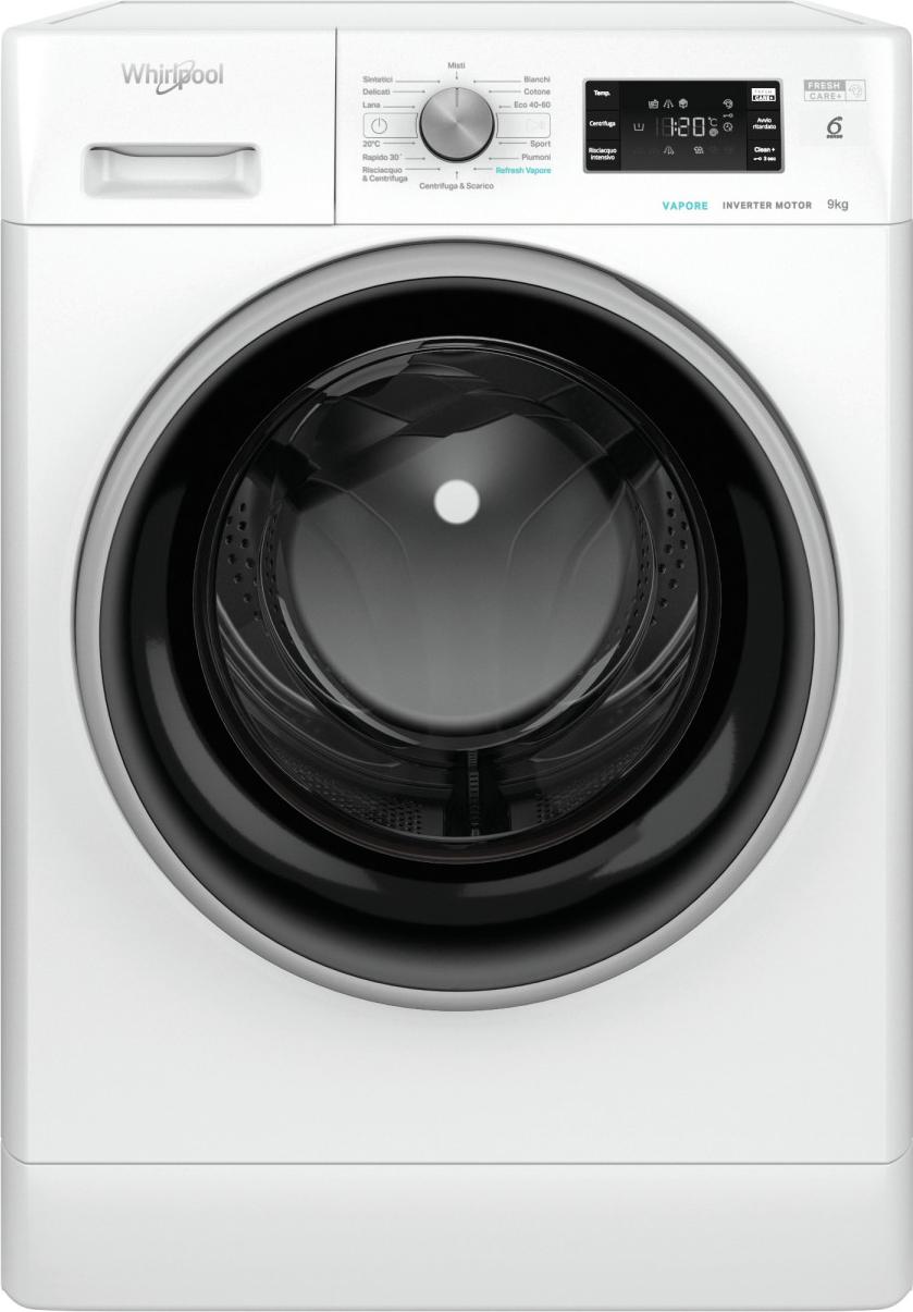 Whirlpool FFB R849 BSV IT, Frontlader, 9 kg, B, 78 dB, 1351 RPM, A