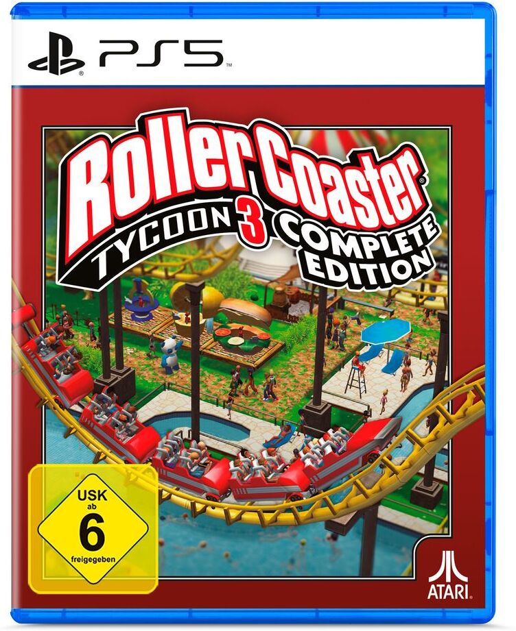 ATARI Spielesoftware "Rollercoaster Tycoon 3 Complete Edition", rot (weiß, neutral), PlayStation 5, Spielesoftware, Spielesoftware
