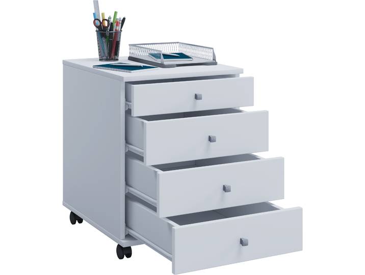 Conteneurs à rouleaux Conteneurs latéraux avec tiroirs Dimensions env. H. 57 x W. 42 x D. 50 cm Conteneur de bureau – Lona