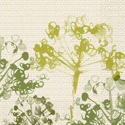DUNI GmbH DUNI Zelltuch Serviette 40x40 cm 1/4F. Green Umbles