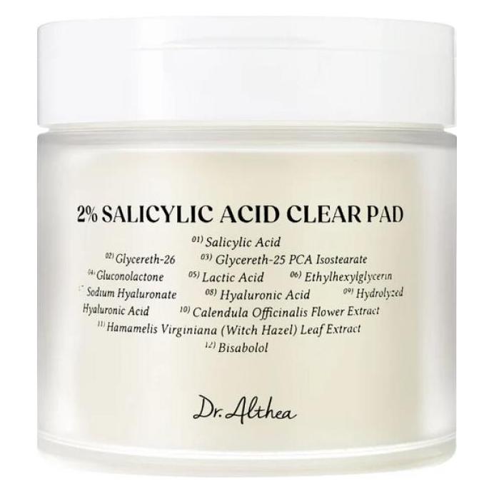 Dr. Althea 2% Salicylsäure-Pads - 60 Stück (Reinigungstücher Gesicht, 290 g) (8809447255293)