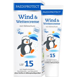 PAEDIPROTECT Hautcreme Wind & Wettercreme, mit Kälteschutz und LSF 15, unparfümiert, 30ml