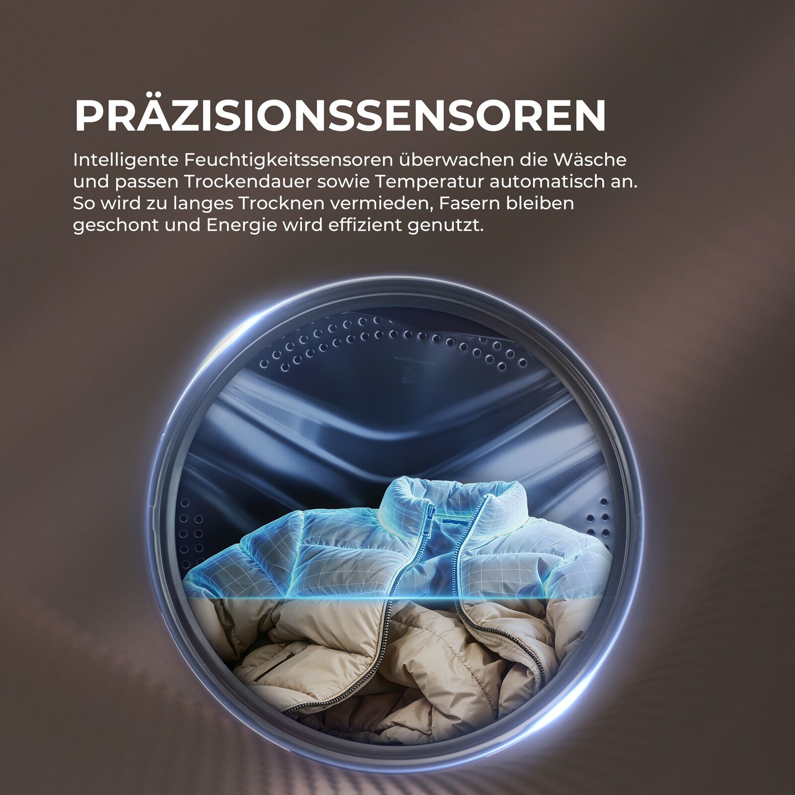 HAIER Wärmepumpentrockner "HD80-C33637", Energieeffizienz: C, weiß, B:59,5cm H:84,5cm T:58,6cm, Trockner, Smart AI Automatikprogramm, Wärmepumpentrockner