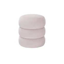 como Pouf  Samt , rosa/pink , Maße (cm): H: 45  Ø: 40
