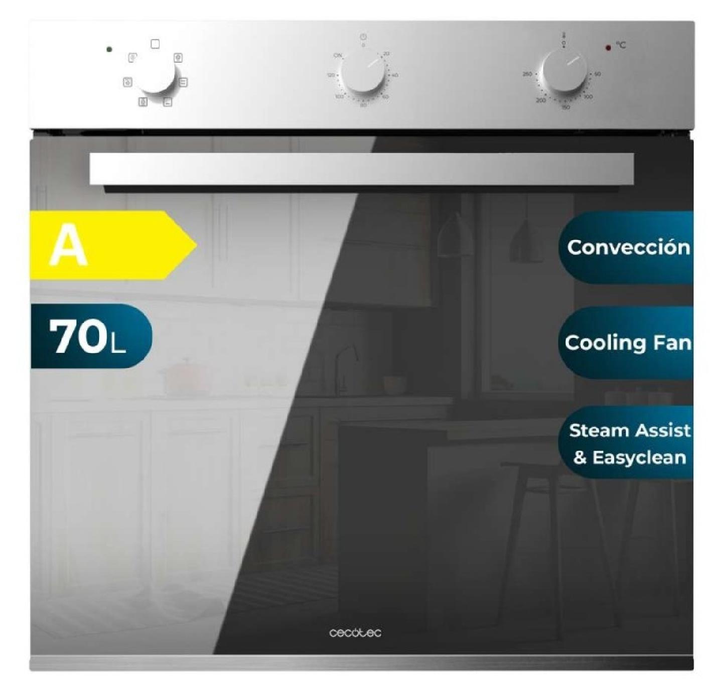 Cecotec M236000, Medium, Elektrischer Ofen, 70 l, 2800 W, 70 l, EasyClean