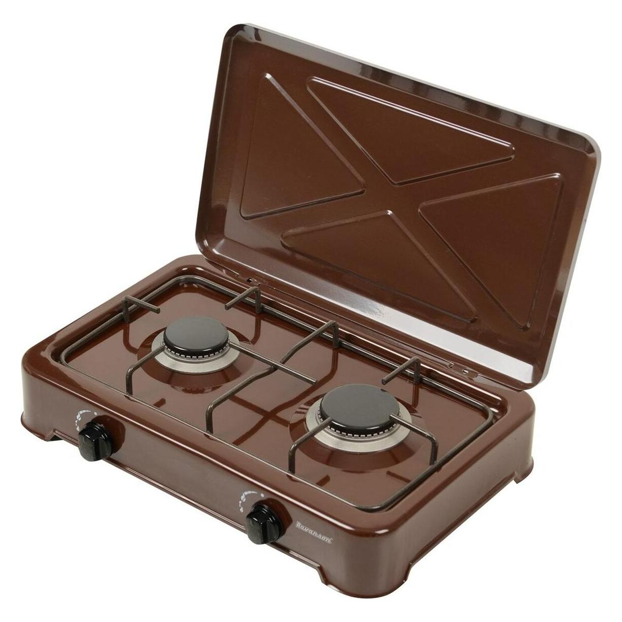 Ravanson Adjustable 2-burner stove K-02BR (K-02BR)